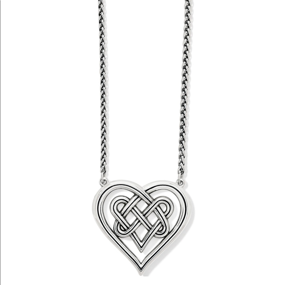 Brighton Interlok Crossing Hearts Necklace